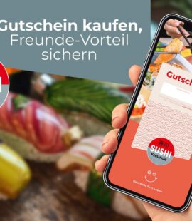 Sushifreunde Gutscheine zu Weihnachten verschenken