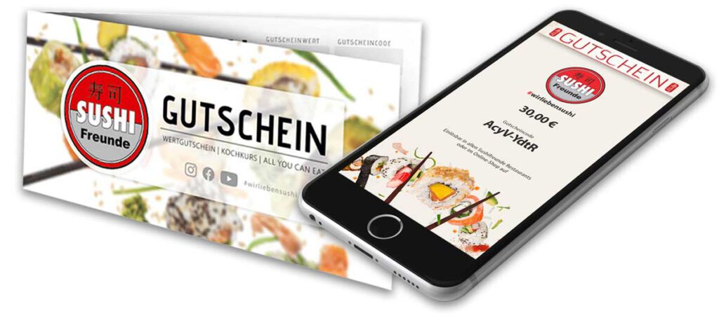 Gutscheine für Sushi verschenken | 🍣SUSHIFREUNDE