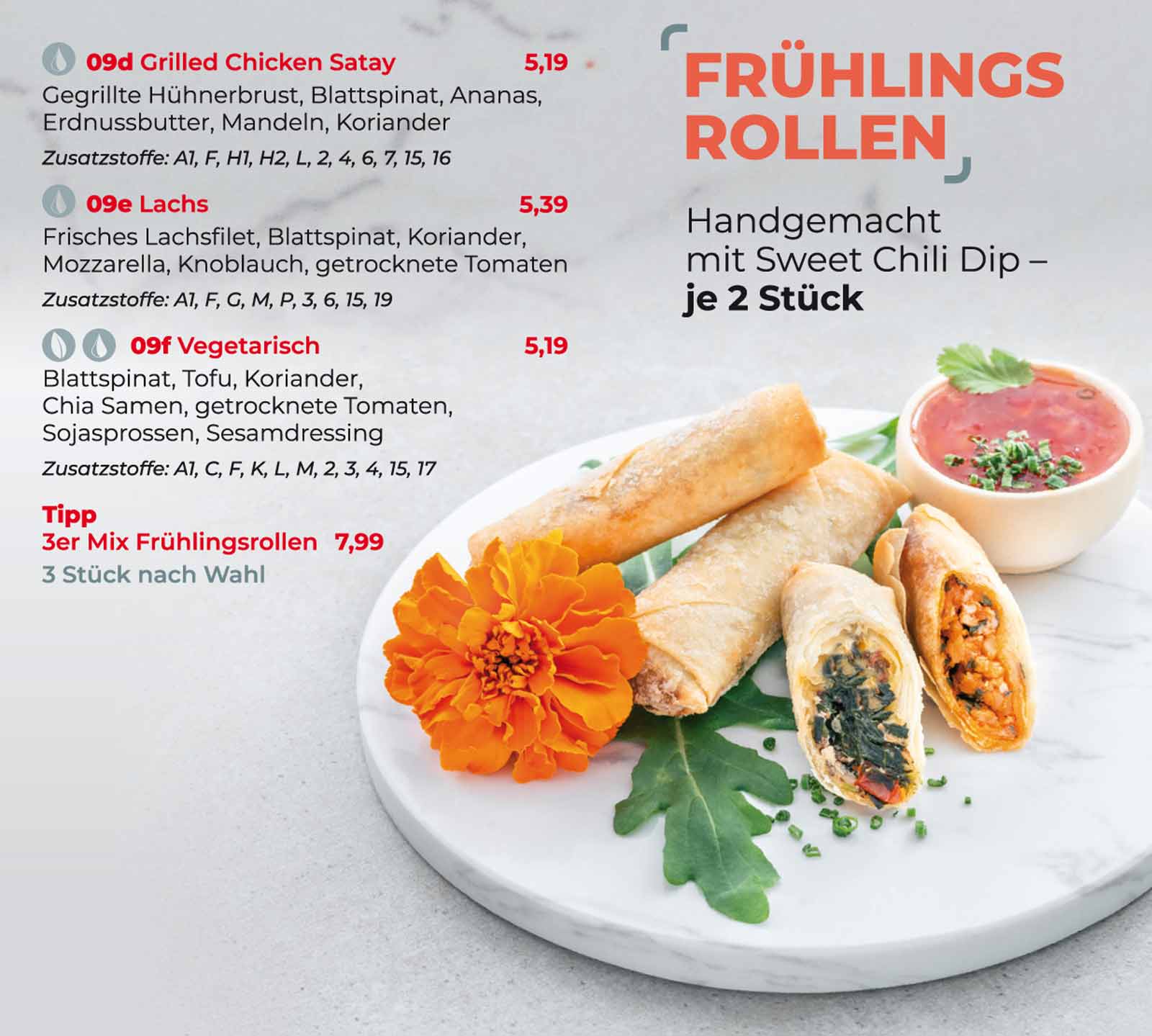 Sushifreunde Speisekarte | Frühlingsrollen