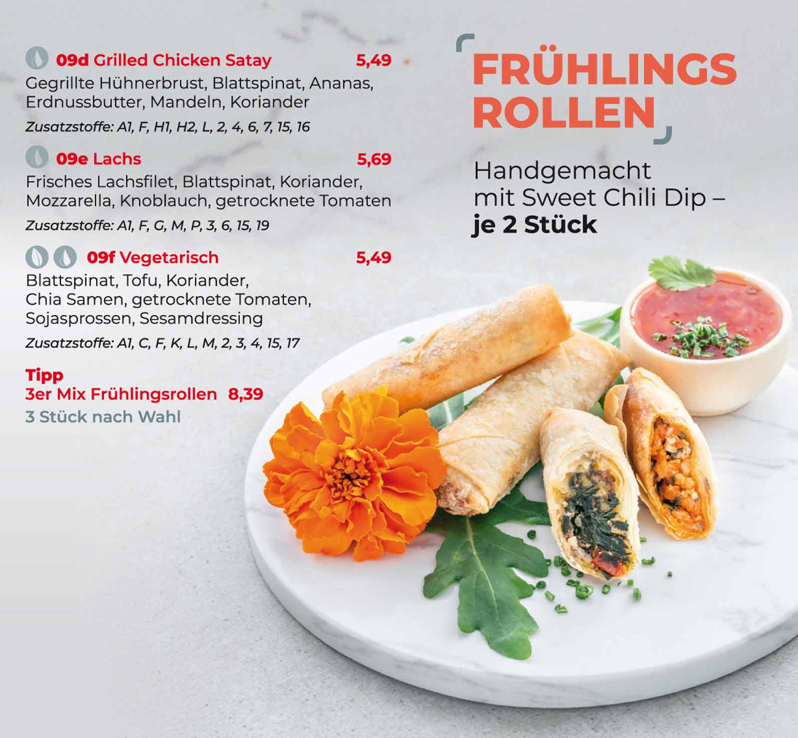 Sushifreunde Speisekarte | Frühlingsrollen