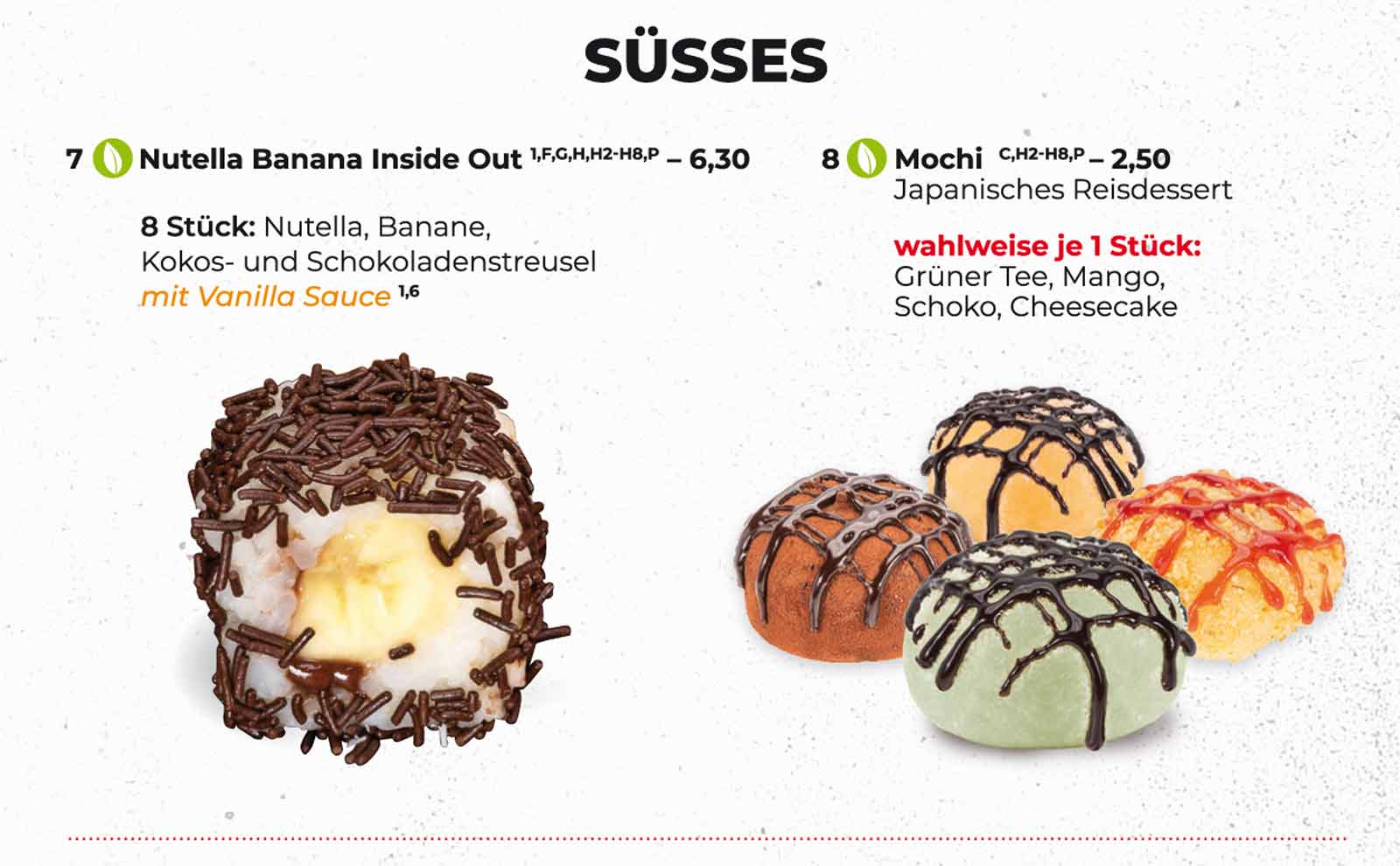 Sushifreunde Speisekarte | Süsses und Dessert