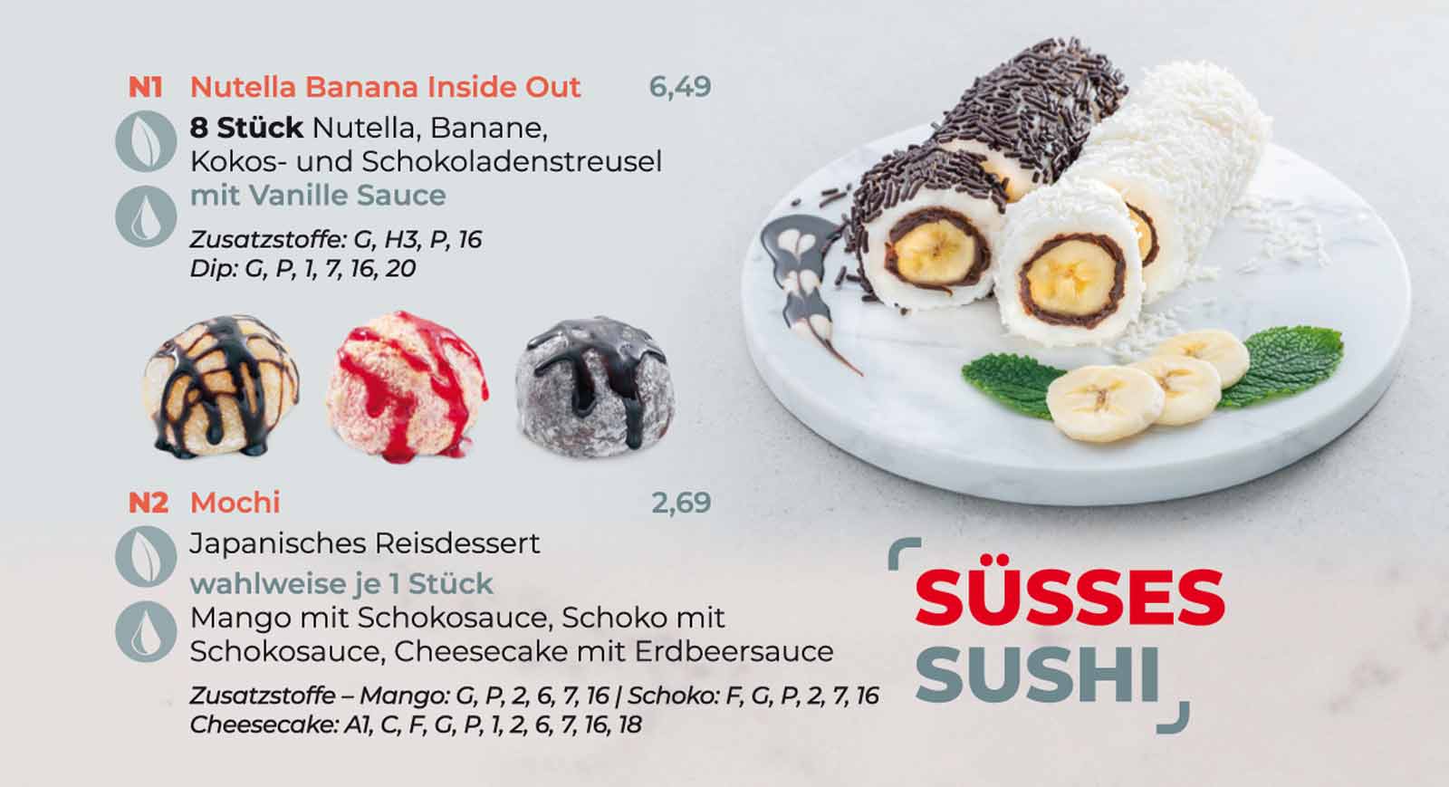 Sushifreunde Speisekarte | Süsses und Dessert