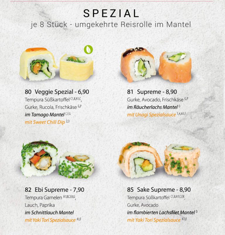 All You Can Eat Sushi Magdeburg Speisekarte | 🍣SUSHIFREUNDE